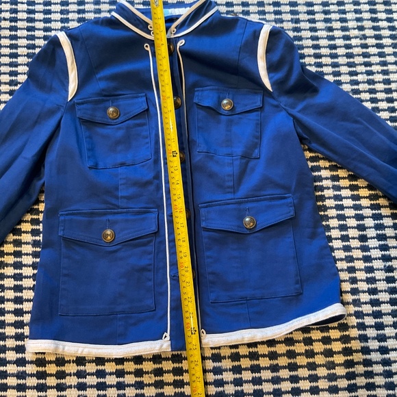 Boden Royal Blue Military Jacket with Contrast Trim – Size 12 - Picture 5 of 14